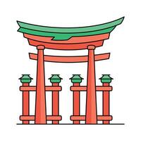 Understanding The Torii Gate Icon vector
