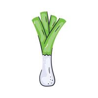 Leek vegetable design, ready to use in mobile apps, websites and all digital and printing platforms vector