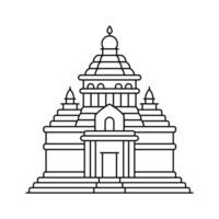 Konark Sun Tower design in modern style, ready to use icon vector