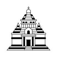 Konark Sun Tower design in modern style, ready to use icon vector