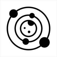 Perfectly designed solar system design in editable style vector