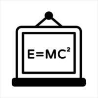 An amazing icon of school board in modern style, mathematics, calculations vector