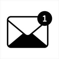Message notification icon design in modern style, ready to use vector