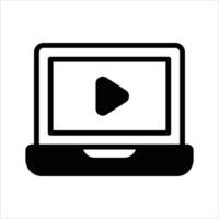 lesson, online lesson, tutorial icon design in trendy style vector