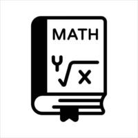 Math book design in modern style, ready to use vector