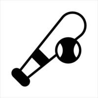 Ball with bat, baseball icon design in trendy style vector