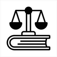 Trendy icon of law book in modern style, ready to use vector