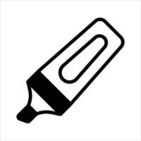Check this creatively designed icon of highlighter, stationery item vector