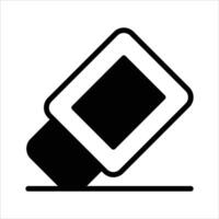 A creatively designed of eraser in trendy style, school supplies design vector