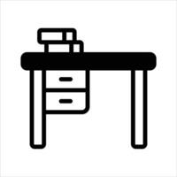 Trendy icon of books table in editable design style vector
