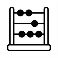 An oblong frame with rows of wires or grooves along which beads are slide, used for calculating, of calculation vector