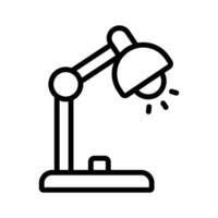 Well designed icon of table lamp, customizable vector