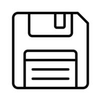 Floppy disc icon in trendy style, ready to use vector