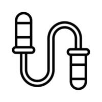 Fitness string, icon of skipping rope in modern design style vector