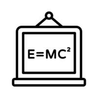 An amazing icon of school board in modern style, mathematics, calculations vector
