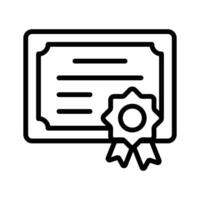 Authorized document, paper with badge depicting concept icon of certificate vector