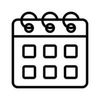 Calendar design, customizable icon isolated on white background vector