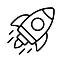 Visually perfect icon of spaceship, projectile design vector