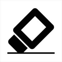 A creatively designed of eraser in trendy style, school supplies design vector