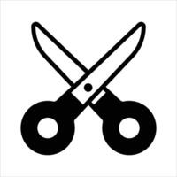 Creatively designed icon of scissors in trendy style, ready to use vector
