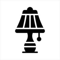 Well designed icon of table lamp, customizable vector