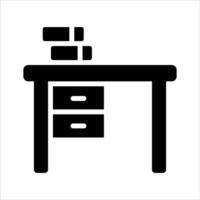 Trendy icon of books table in editable design style vector