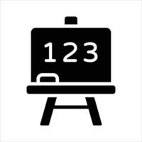 An amazing icon of school board in modern style, mathematics, calculations vector