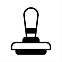 A digital icon representing an approval stamp, commonly used for document verification vector