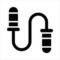 Fitness string, icon of skipping rope in modern design style vector