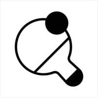 Ping Pong, editable icon of table tennis in modern style vector