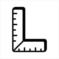 Tool for measurement or calculating length, premium icon of ruler, scale vector