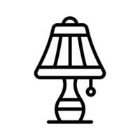 Well designed icon of table lamp, customizable vector