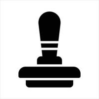 A digital icon representing an approval stamp, commonly used for document verification vector