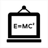 An amazing icon of school board in modern style, mathematics, calculations vector