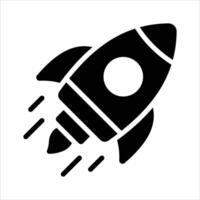 Visually perfect icon of spaceship, projectile design vector