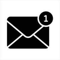 Message notification icon design in modern style, ready to use vector