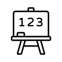 An amazing icon of school board in modern style, mathematics, calculations vector