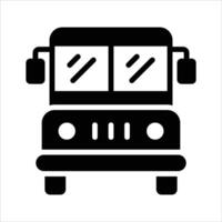 School bus owned, leased, contracted to, or operated by a school, customizable vector
