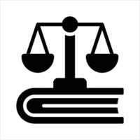 Trendy icon of law book in modern style, ready to use vector