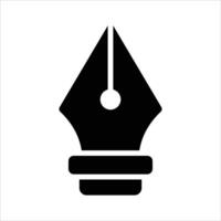 Premium quality pen icon, ideal for writing, drawing, and creative applications vector