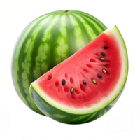 Isolated Watermelon. A Sliced Watermelon png