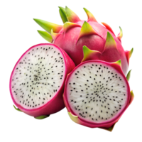 Isolated Dragon Fruit. Fresh sliced Dragon Fruit png