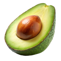 Isolated Avocado. One Sliced Avocado png