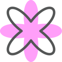 Abstract geometric element for design. Neobrutalism graphic shape. Minimal groovy Y2k retro sticker. Retro labels. png