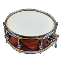 Snare drum on display in a music studio png