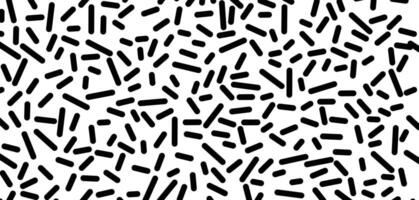 Black and White Modern Memphis Pattern Background vector