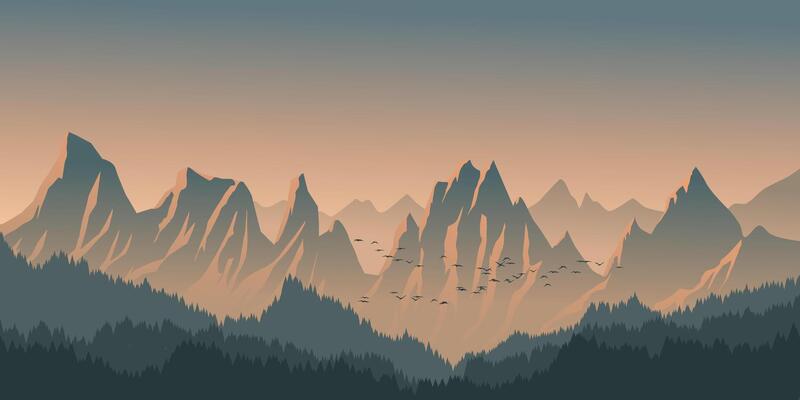 mountain landscape　山の風景 mountain landscape 山の風景 시즈오카] Honcho Street