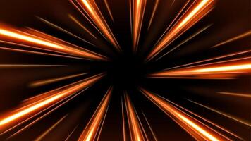 Gold Rays Zoom in Motion Effect, Swirl Light Color Trails, Illustration vector