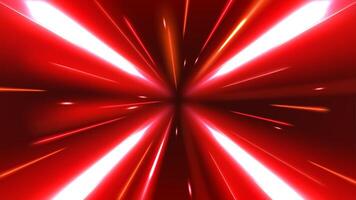 Abstract Red Tunnel Speed Light Starburst Background Dynamic Technology Concept, Illustration vector