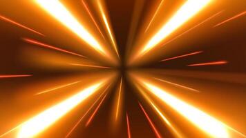 Abstract Gold Tunnel Speed Light Starburst Background Dynamic Technology Concept, Illustration vector